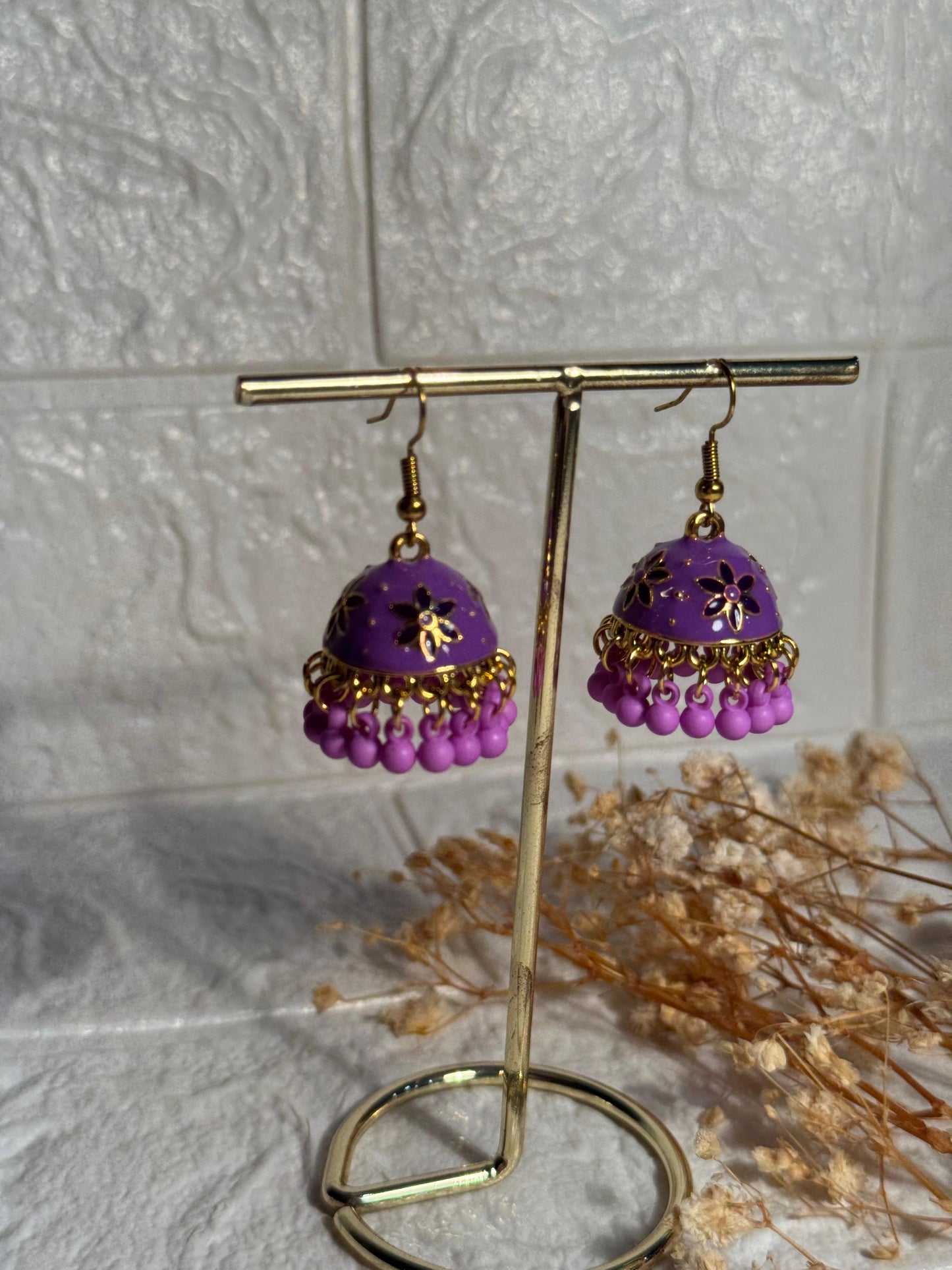 Alishba Jhumkay (Purple)