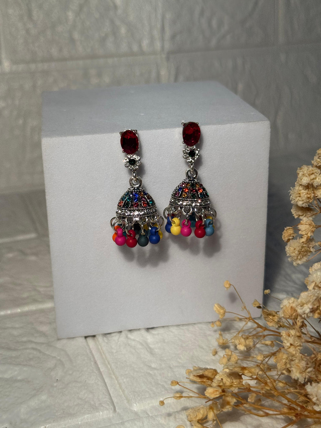 Zanaib Jhumki (Multicolor)