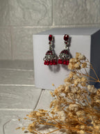 Zanaib Jhumki (Maroon)