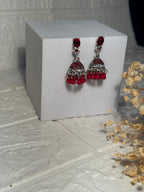 Zanaib Jhumki (Maroon)
