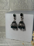 Zanaib Jhumki (Green)