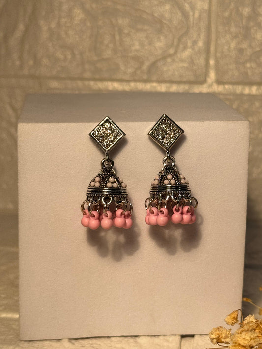 Chakoor Jhumkay (Pink)