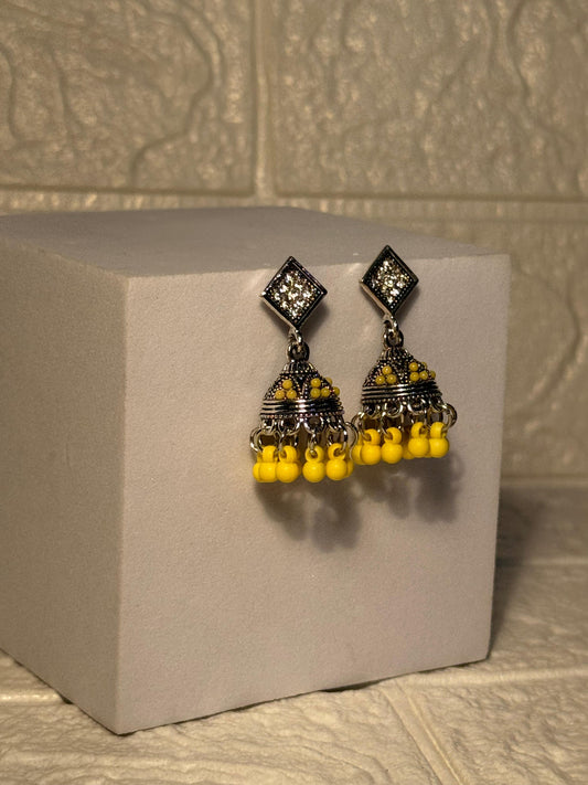 Chakoor Jhumkay (Yellow)