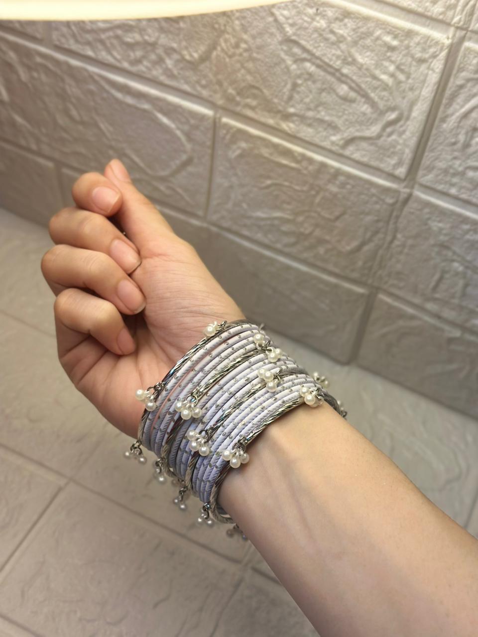 White bangle bundle