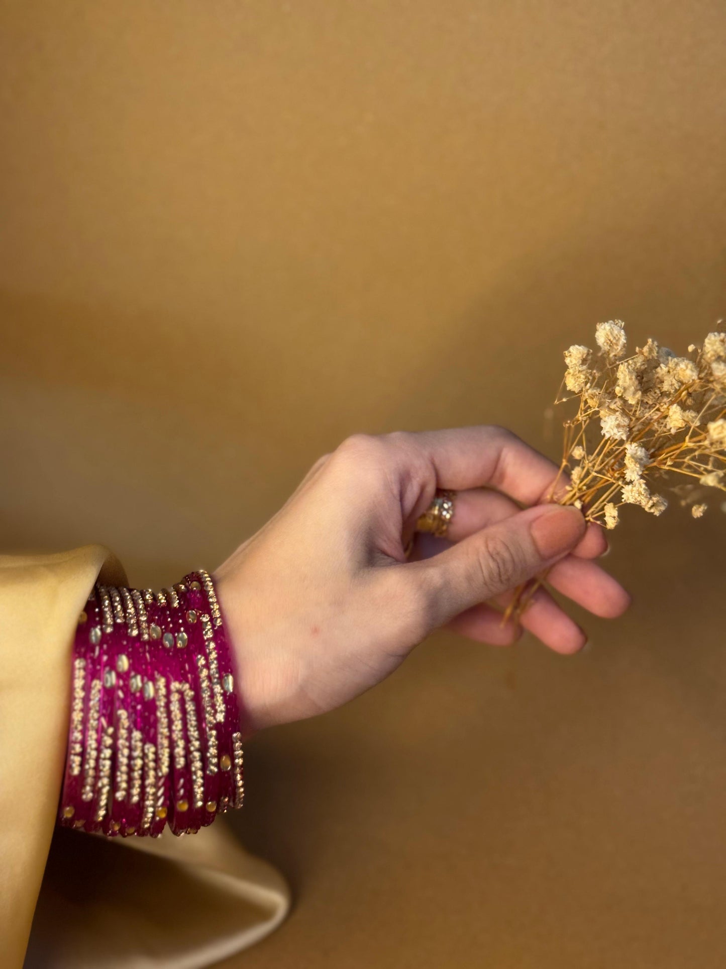 Raindrop bangles (nageena)- purple