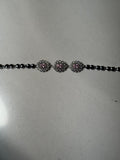 Trio floral bracelet silver and pink