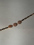 Trio floral bracelet gold and pink