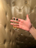 Jahan Ara Earrings- Gold and black (aara collection)
