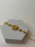 Gold flower bracelet