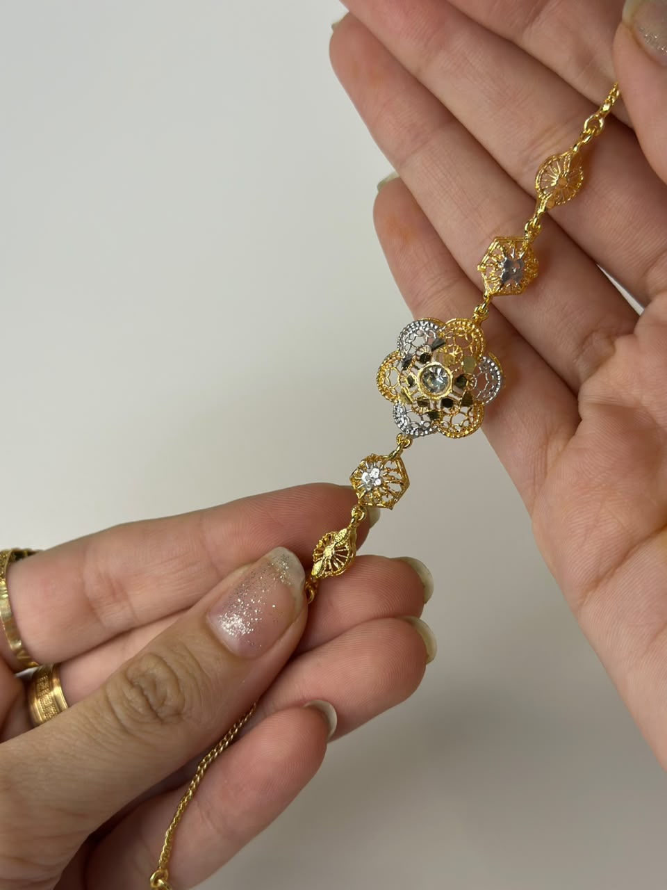 Gold Sunflower bracelet