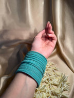 Velvet Bangles - turquoise