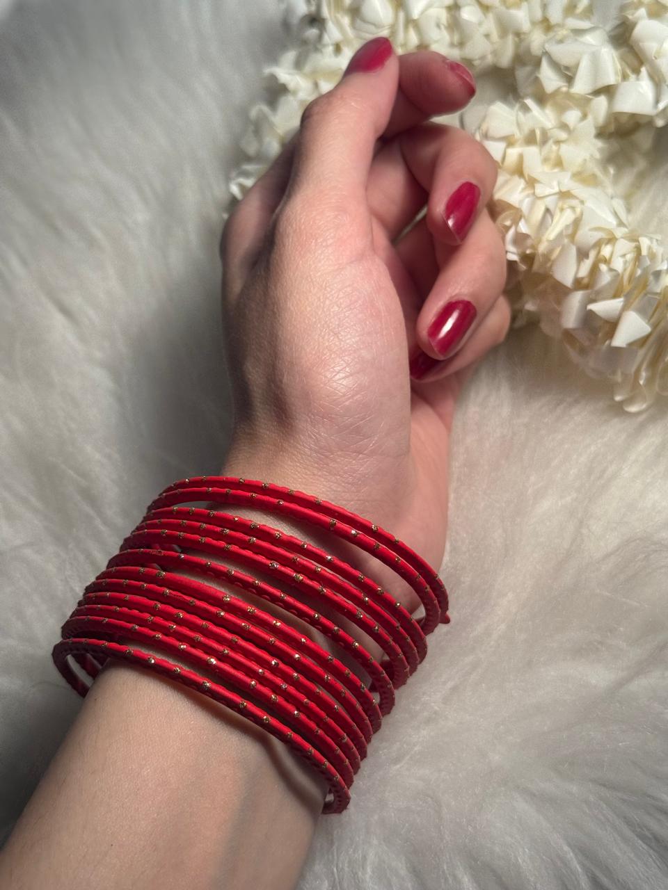Basant bangle red 2.0 (kids collection)