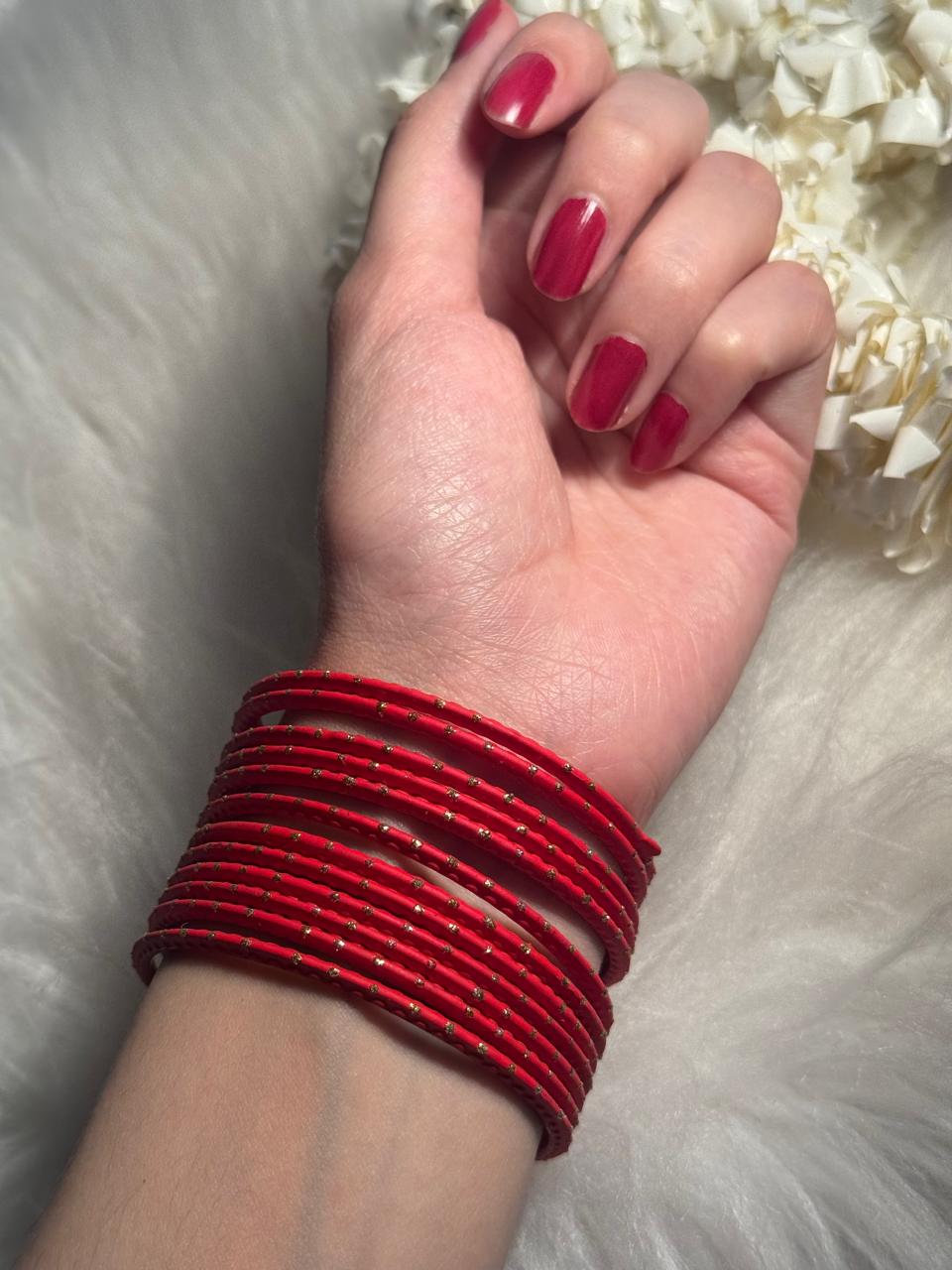 Basant bangle red 2.0 (kids collection)