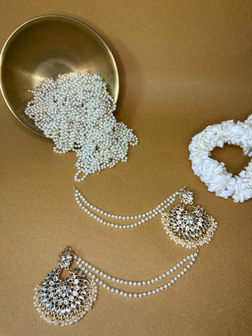 Kundan moti gold with double saharay bundle