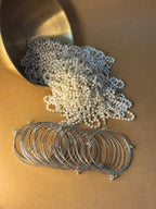 Silver bangles with ghungroo bangle bundle