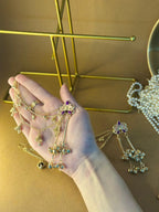 Patang (pink purple and gold) and saharay bundle