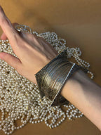 Chakoor bangle with silver bangle bundle