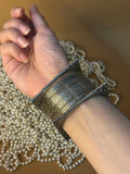 Chakoor bangle with silver bangle bundle
