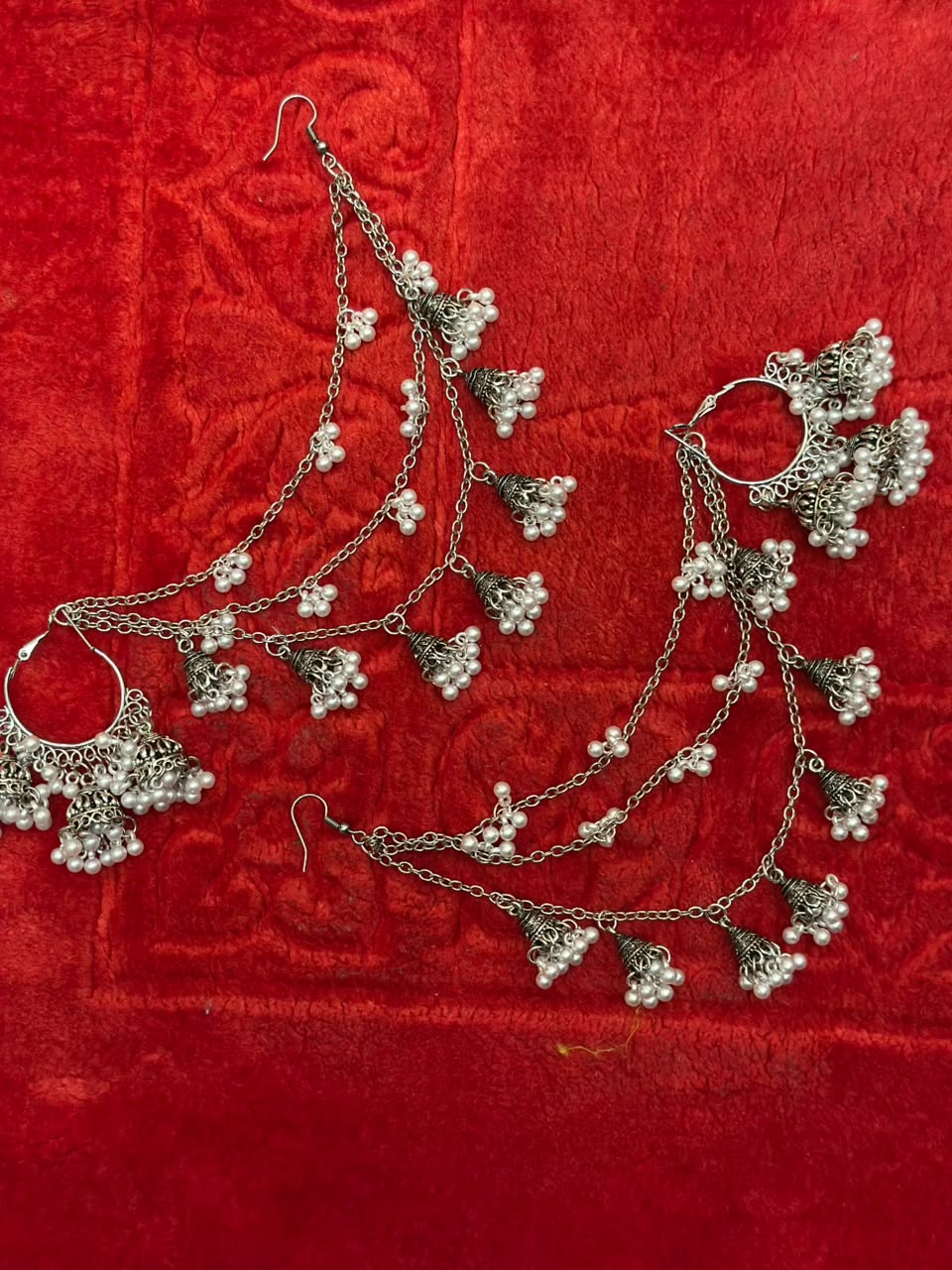 jhumkoun wali bali with saharay (bundle)