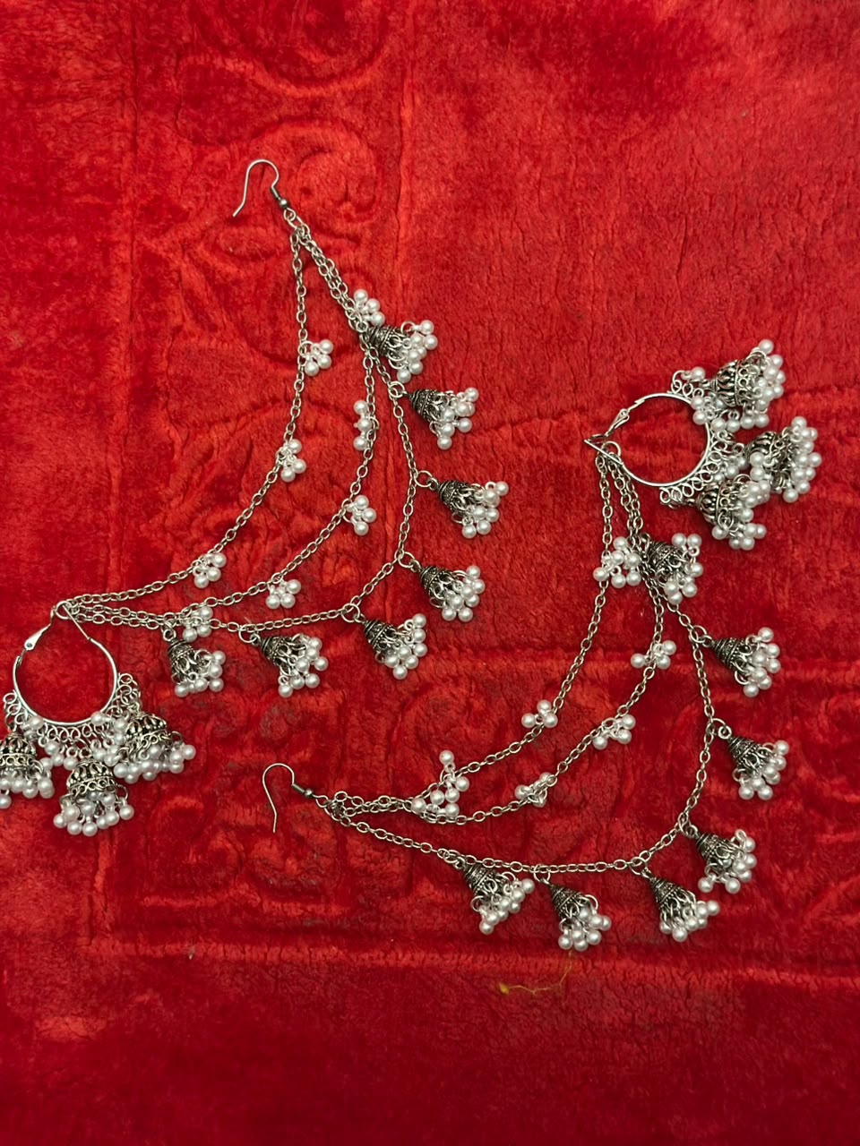 jhumkoun wali bali with saharay (bundle)