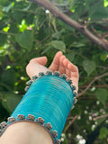 Feroze bangles with hathi bangle bundle