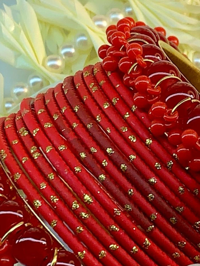 BD-14 Bangles - Red (12 Pcs)