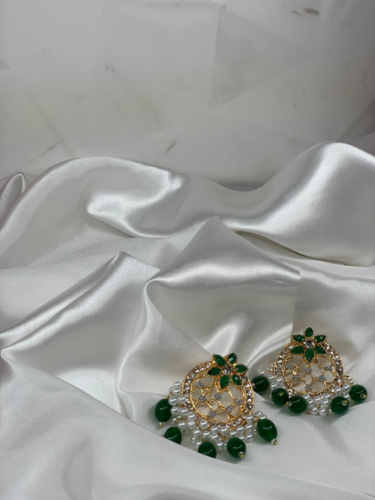 Zeba Earring - Dark Green