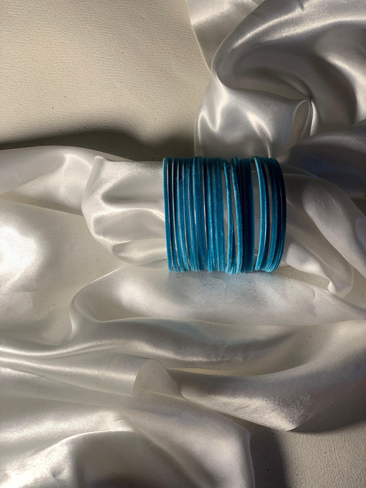 Velvet Bangles - Blue