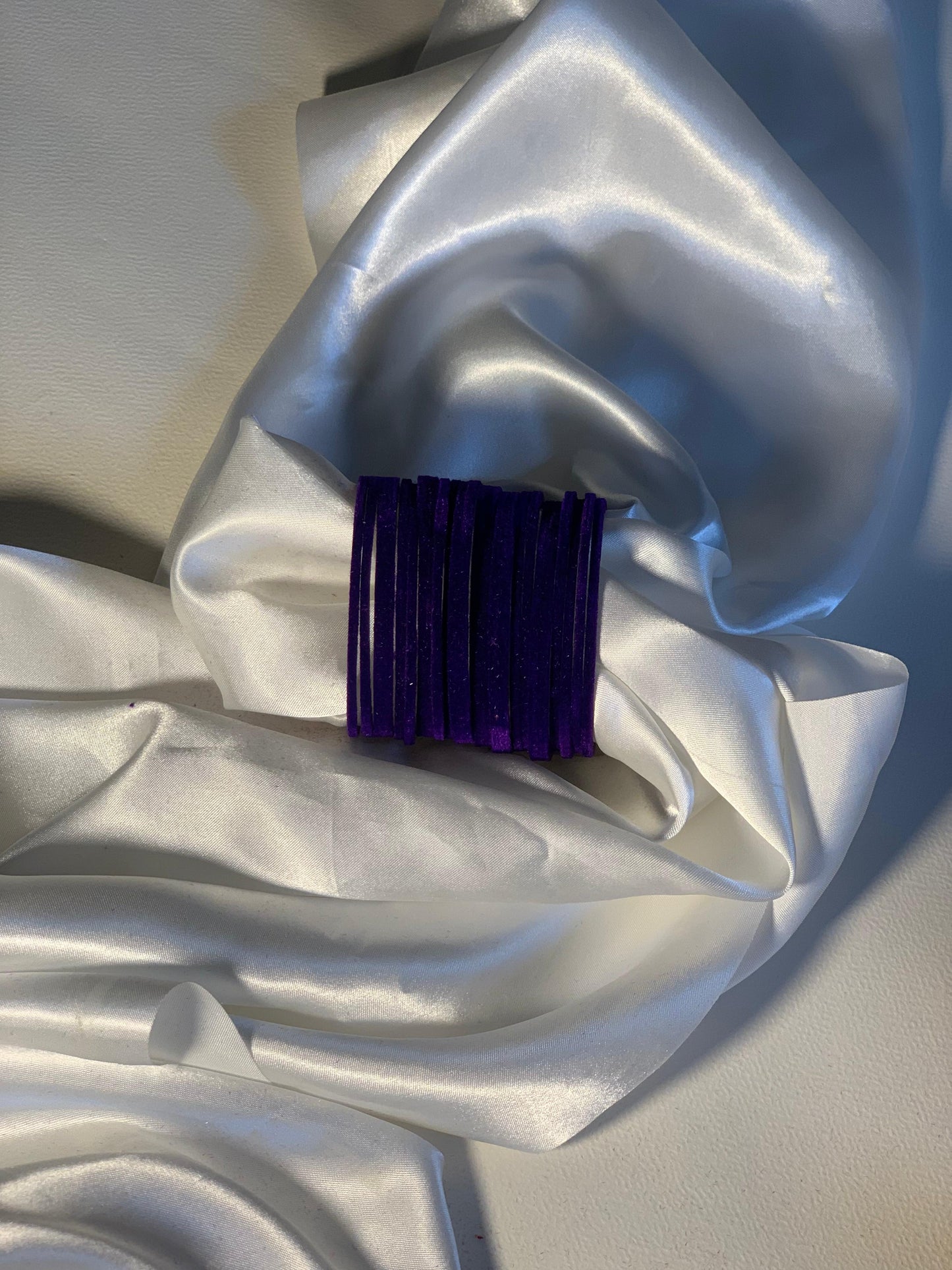 Velvet Bangles - Purple
