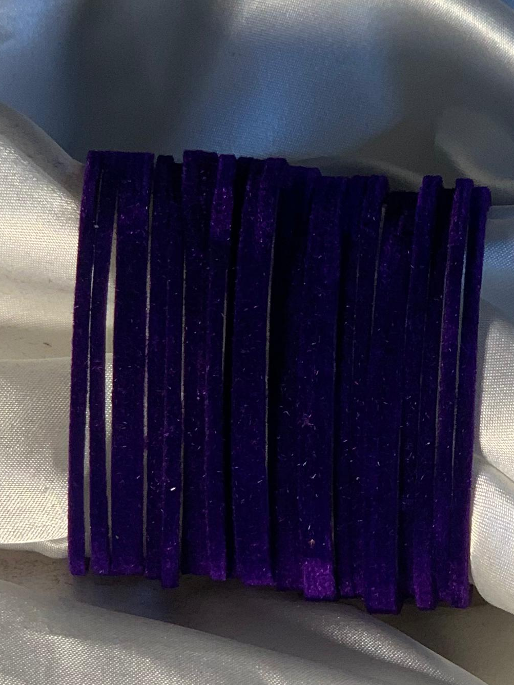 Velvet Bangles - Purple