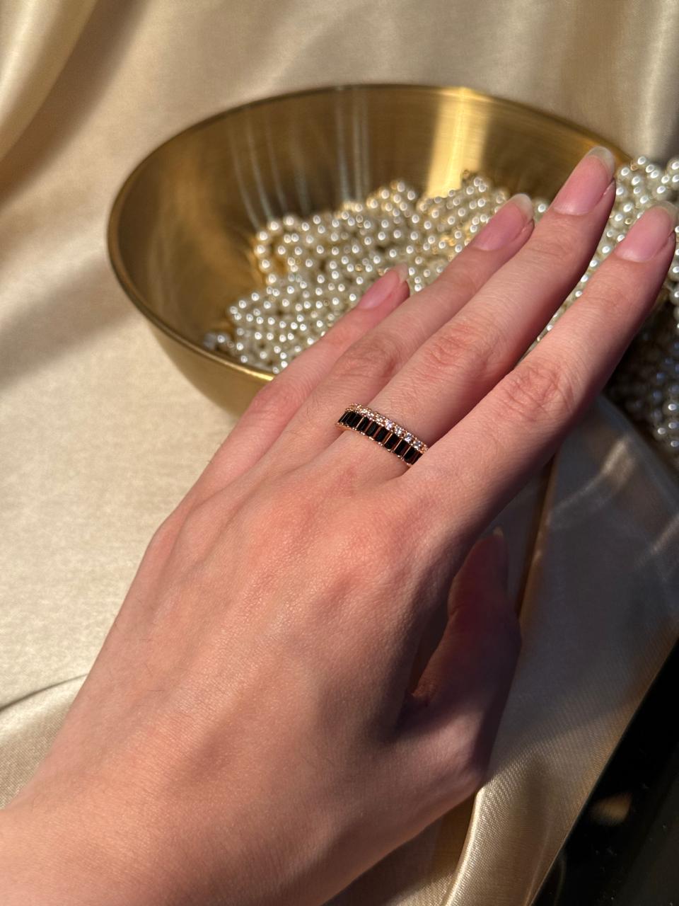 Zara Ring Gold - Black - 1