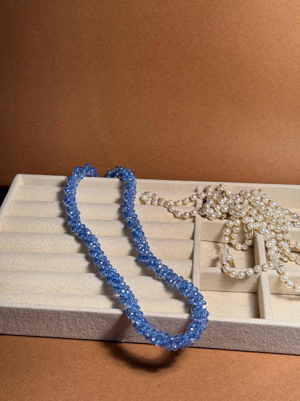 Crystal Chain - Light Blue