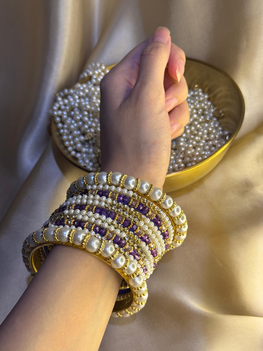 Moti Rani bangles - Purple