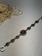 Halo Gem Bracelet - Red