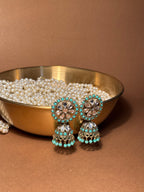 Zaria gold earrings - Blue