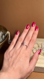 Heart silver ring