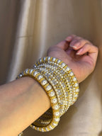 Moti Rani bangles - Grey