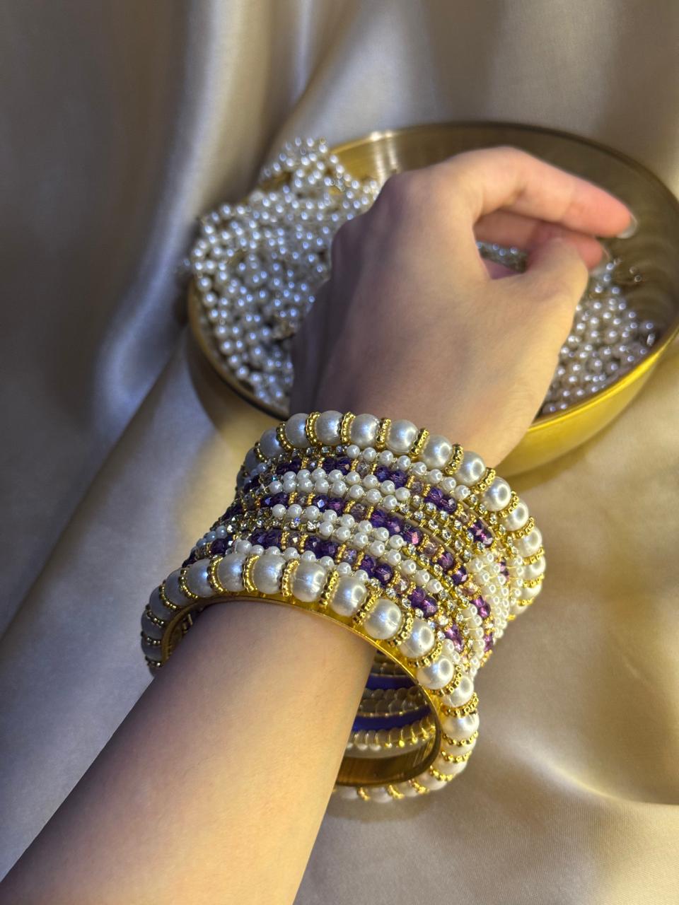 Moti Rani bangles - Purple