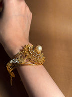 Sunflower Moti karra - Gold