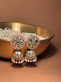 Zaria gold earrings - Pink