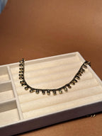 Oxidized Necklace Beaded - Gold