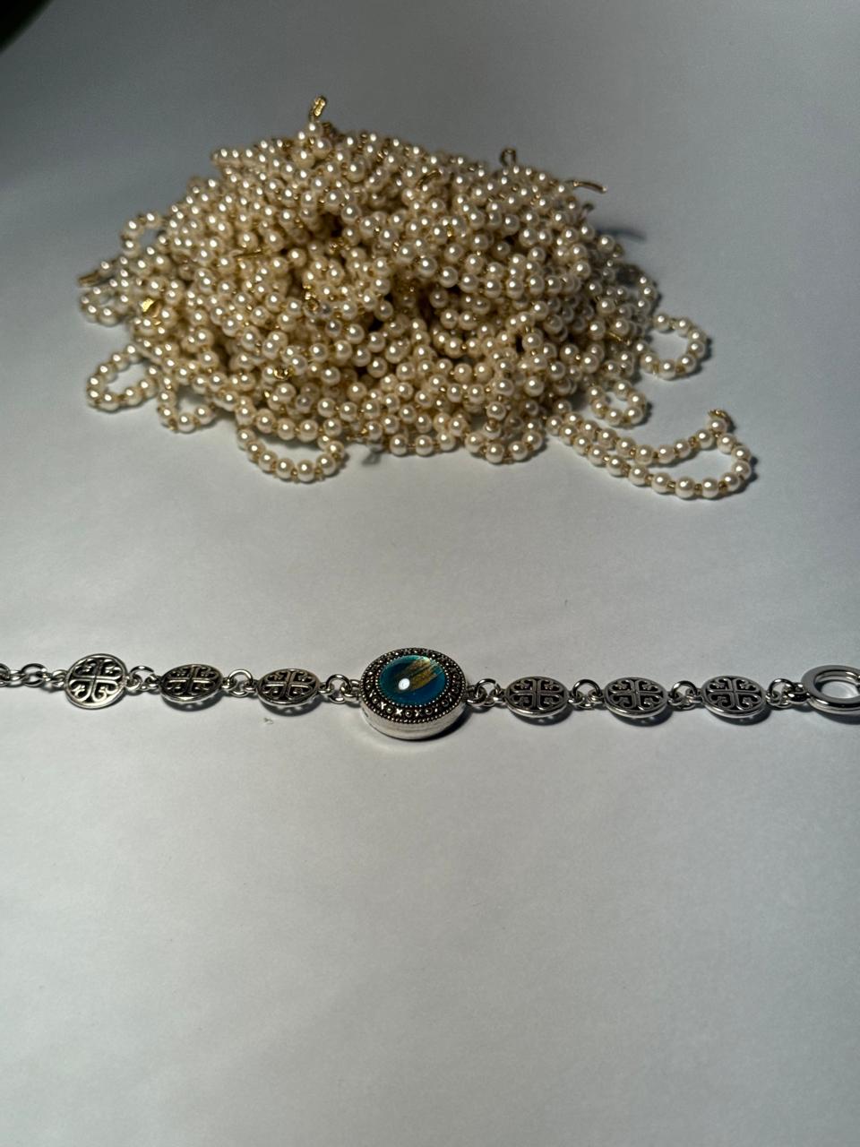 Halo Gem Bracelet - Blue