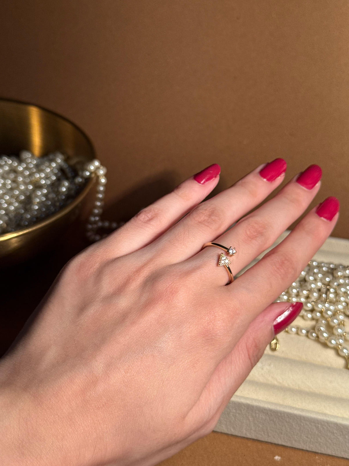 Triangle Gold Ring