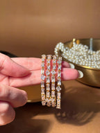 Noor bangles Gold - white (kids collection)