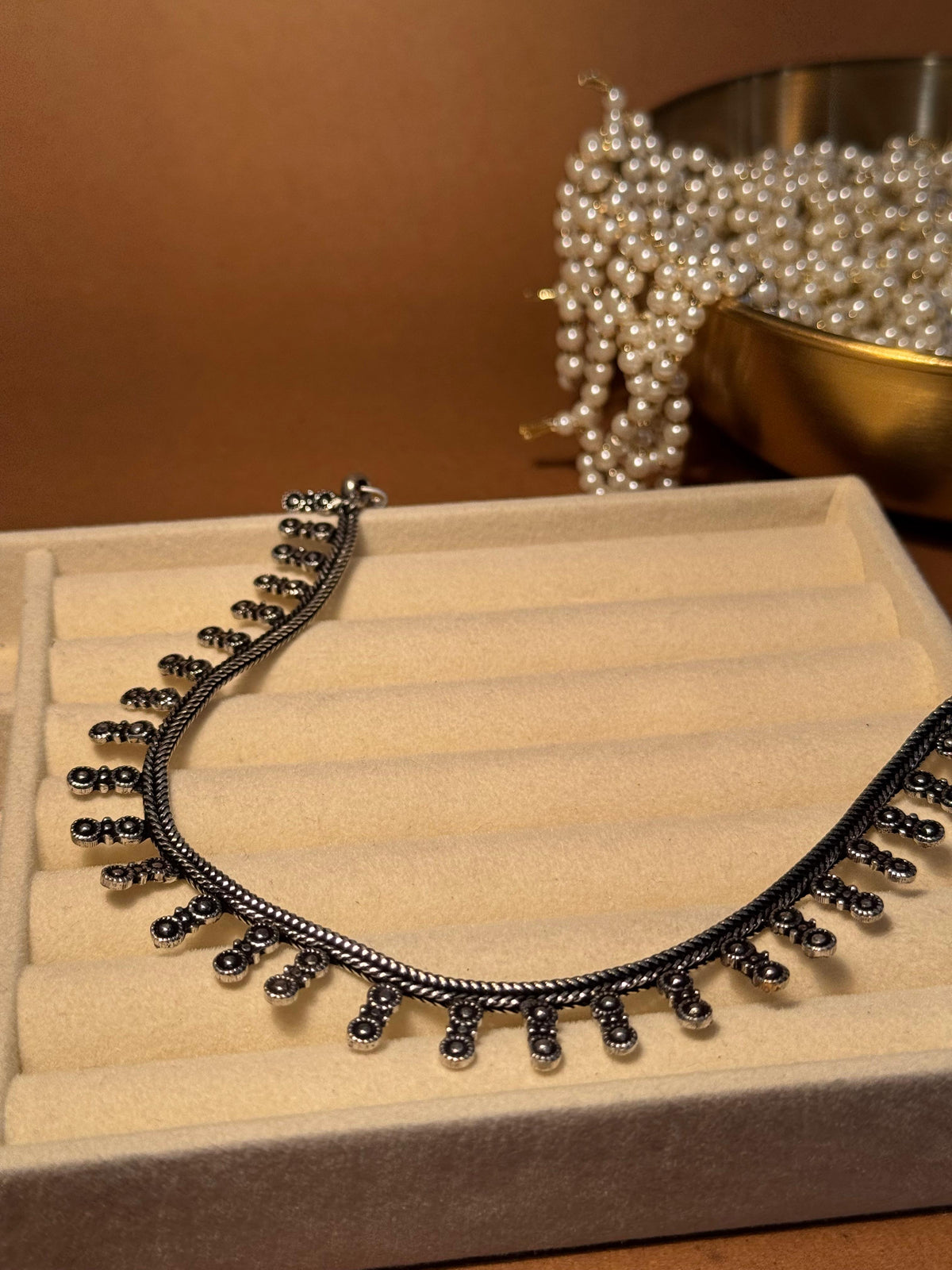 Oxidized Necklace - Dotted