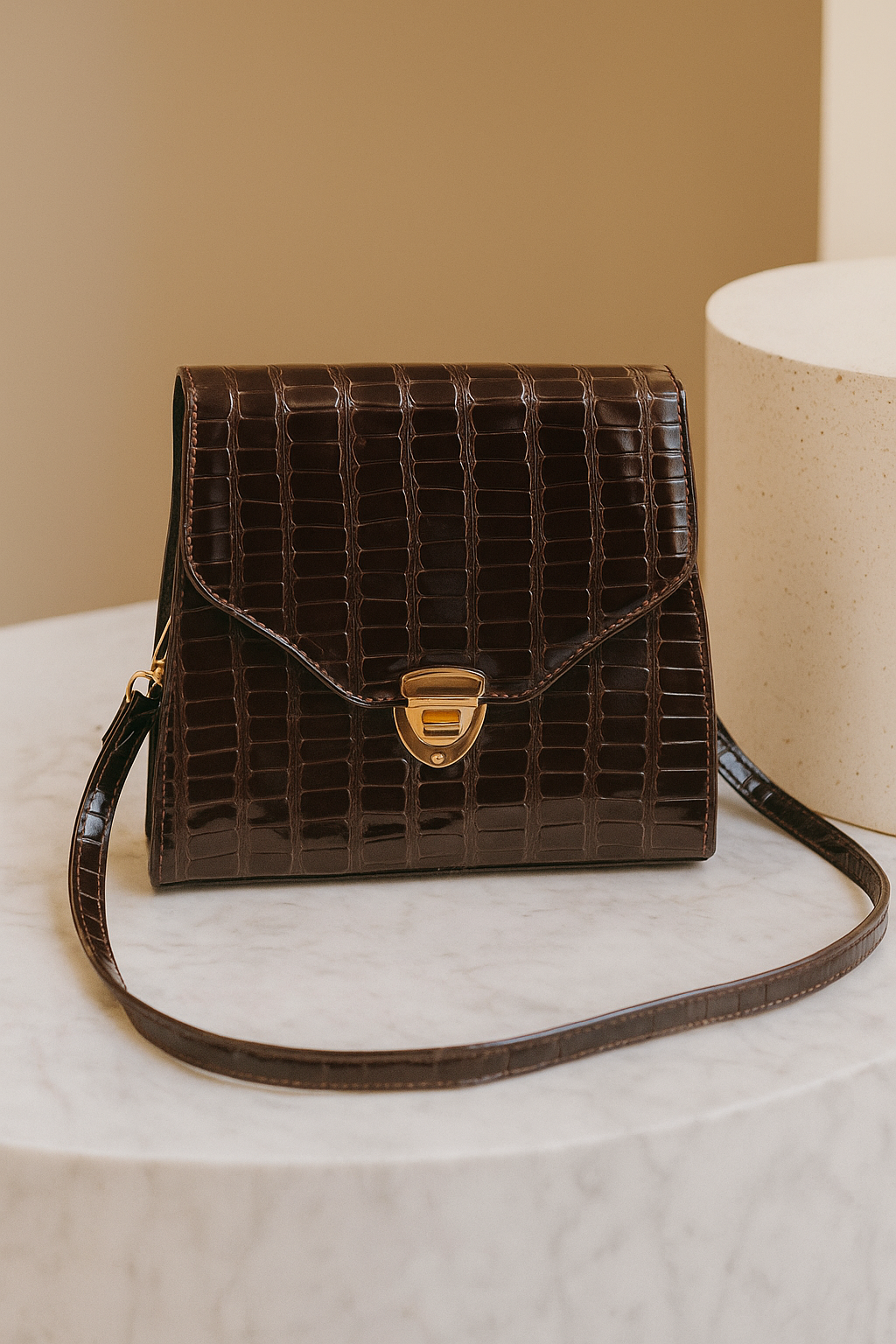 SW-012 Square Bag - Burgundy