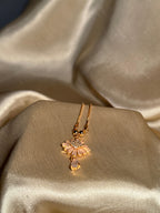 Bloom Necklace Gold pink