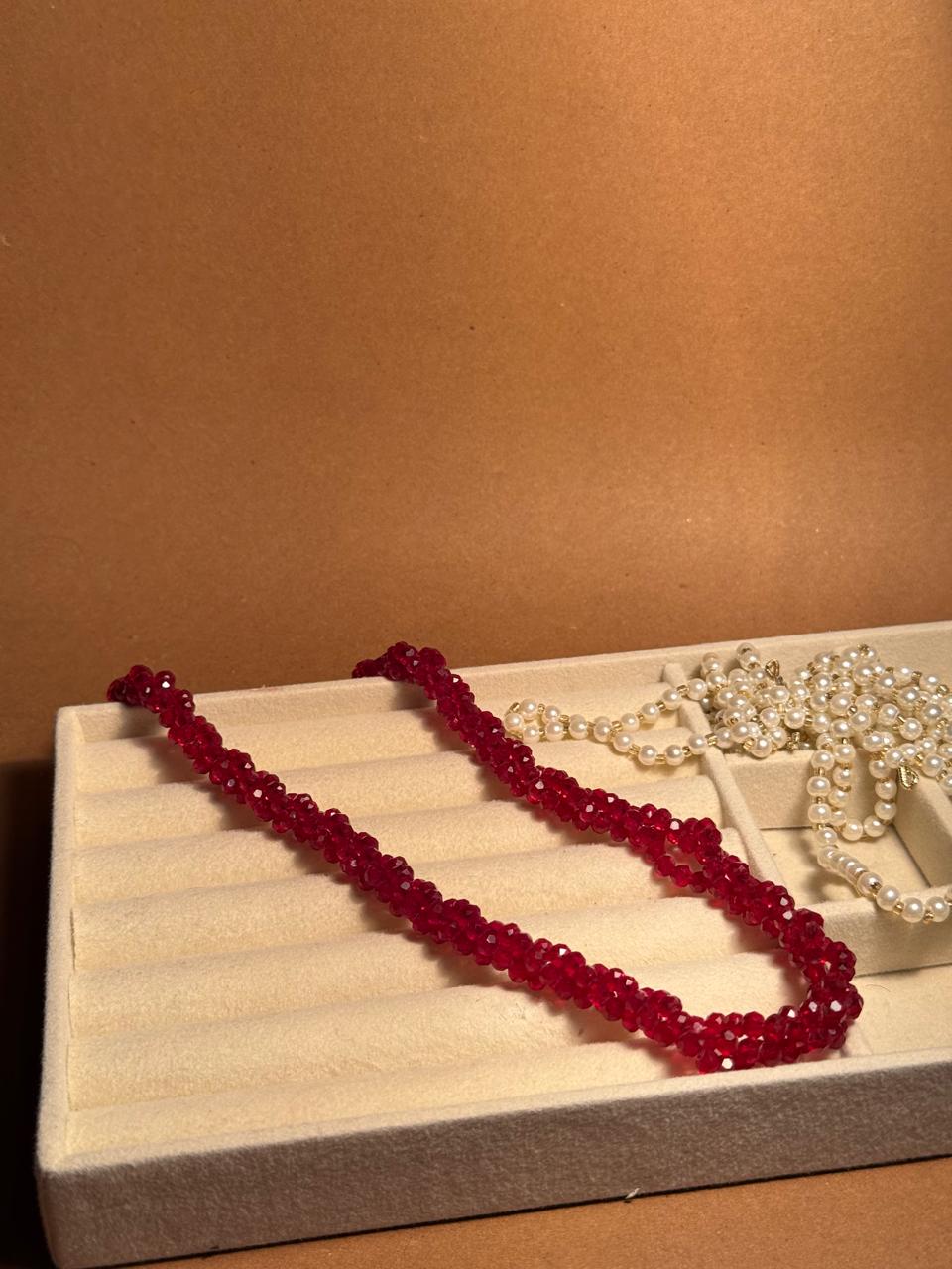 Crystal Chain - Maroon