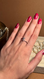 Heart silver ring