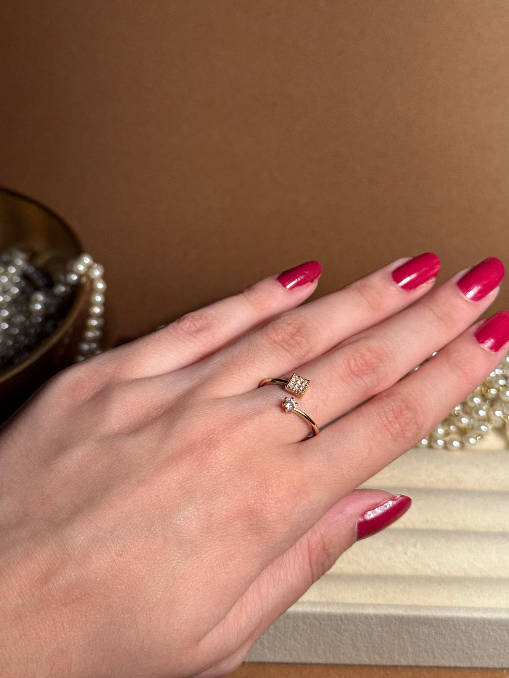 Square Gold Ring